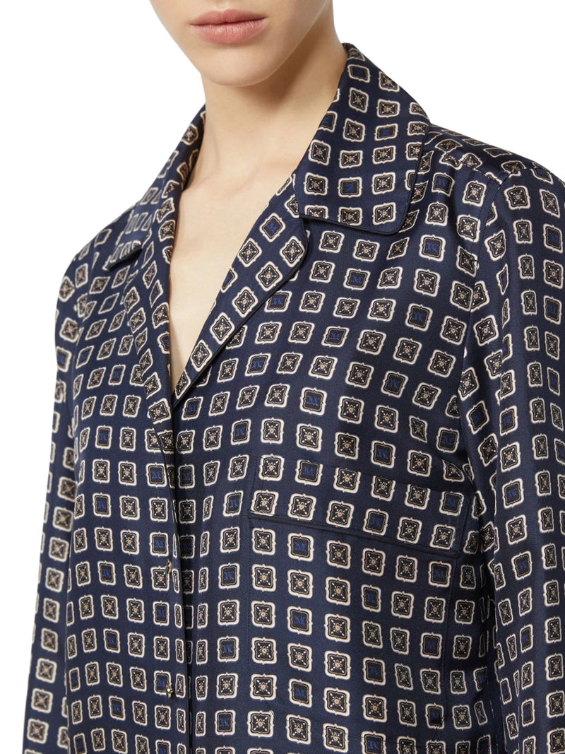 Max Mara Women Semi-Fitted Printed Silk Shirt MAX MARA