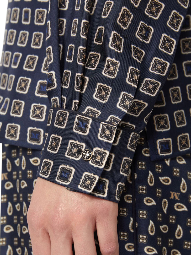 Max Mara Women Semi-Fitted Printed Silk Shirt MAX MARA