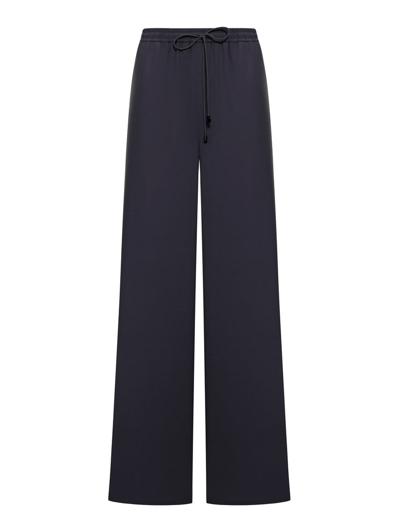 Max Mara Women Wide Trousers In Washed Silk MAX MARA