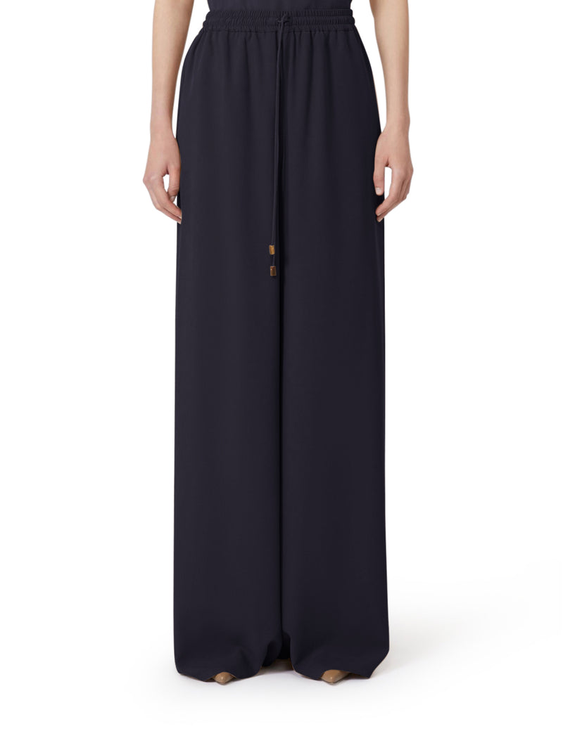 Max Mara Women Wide Trousers In Washed Silk MAX MARA