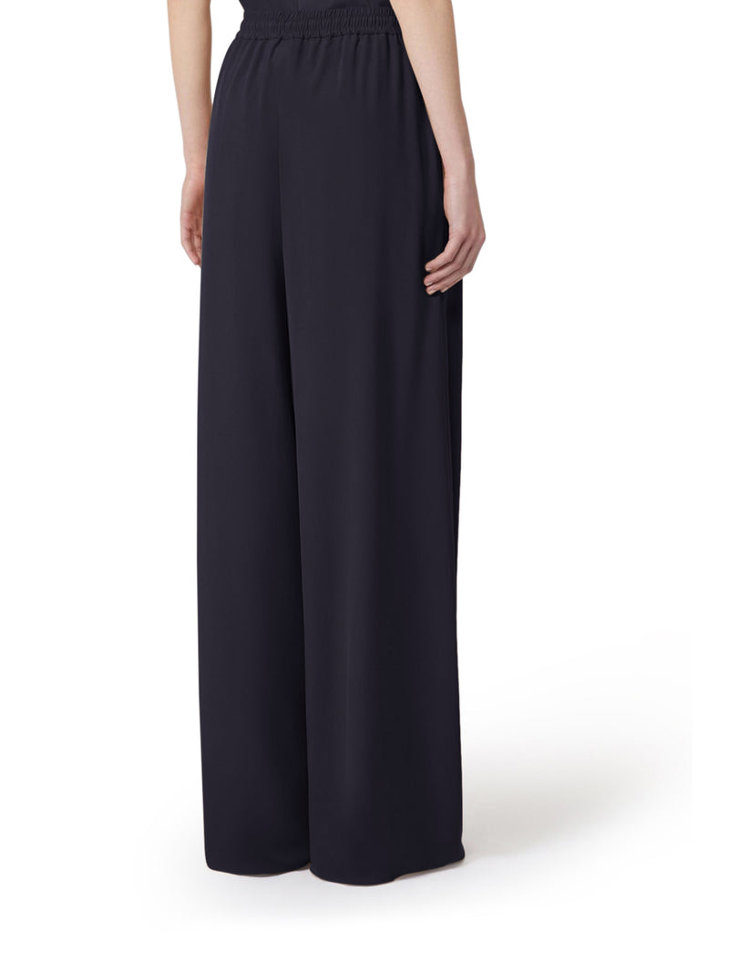 Max Mara Women Wide Trousers In Washed Silk MAX MARA