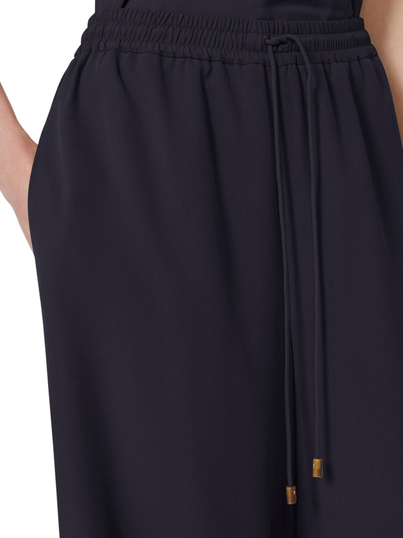 Max Mara Women Wide Trousers In Washed Silk MAX MARA