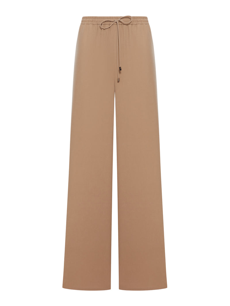 Max Mara Women Wide Trousers In Washed Silk MAX MARA