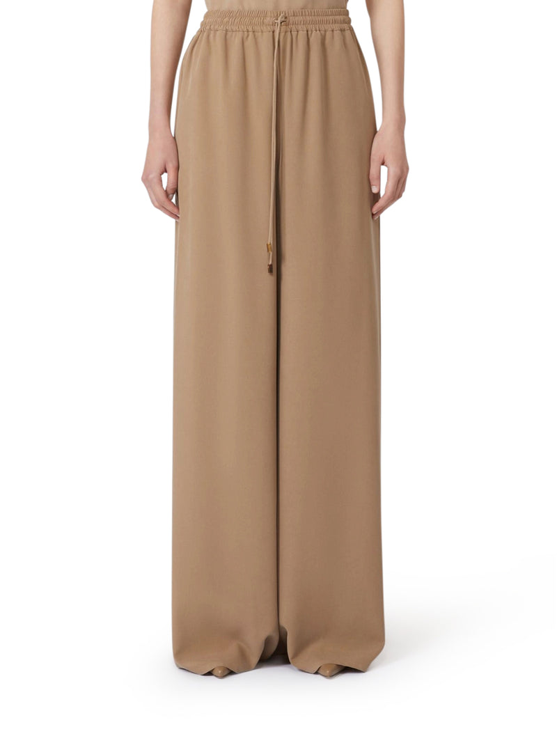 Max Mara Women Wide Trousers In Washed Silk MAX MARA