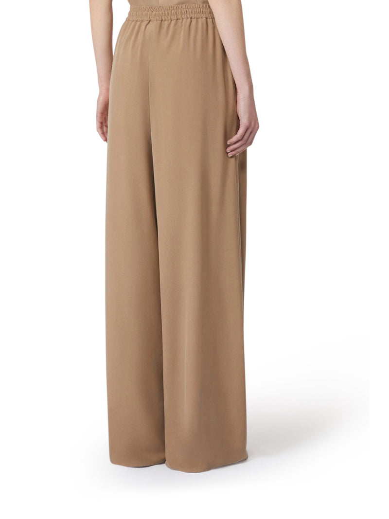 Max Mara Women Wide Trousers In Washed Silk MAX MARA