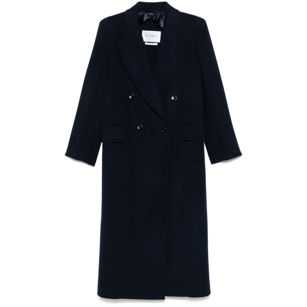 Max Mara Blue Coats - Double Breasted & Peacoats Women MAX MARA