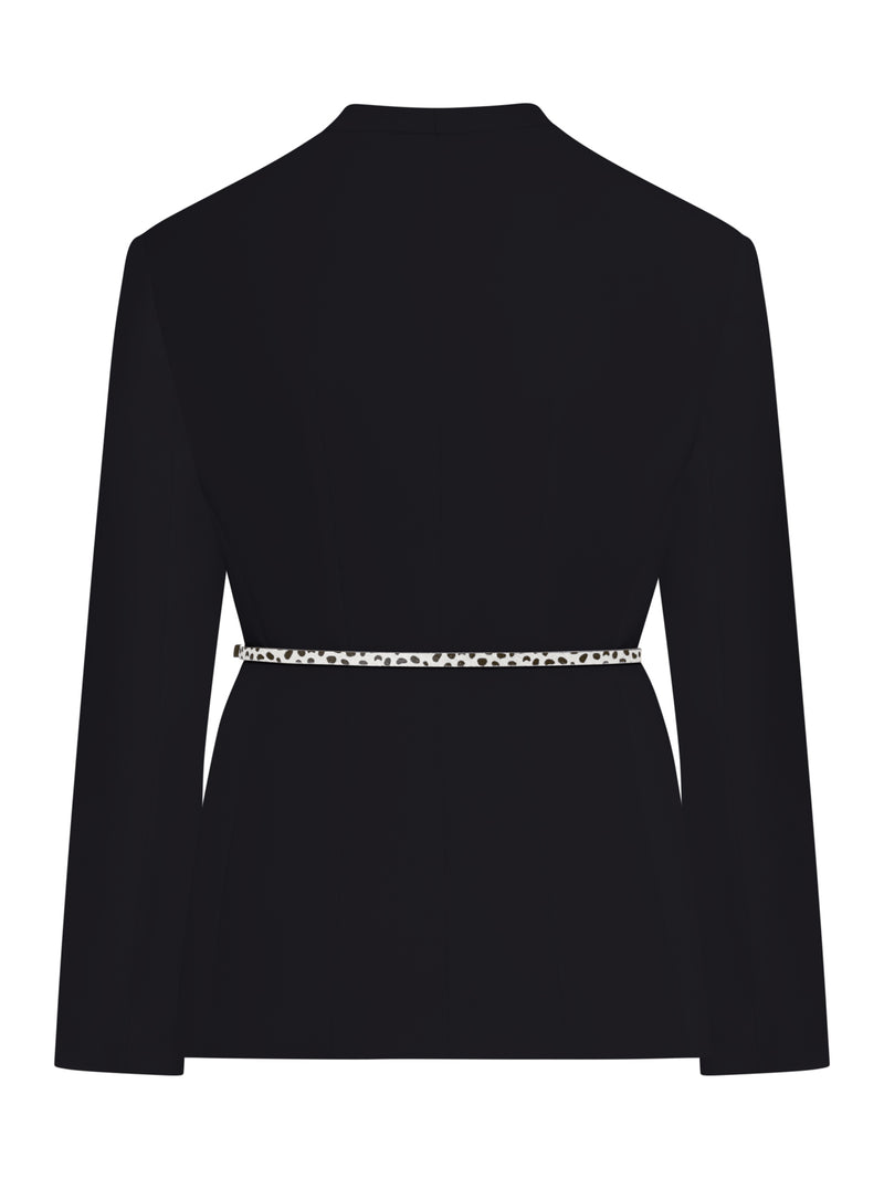 Max Mara Studio Women Double-Breasted Cady Jacket With Belt MAX MARA STUDIO