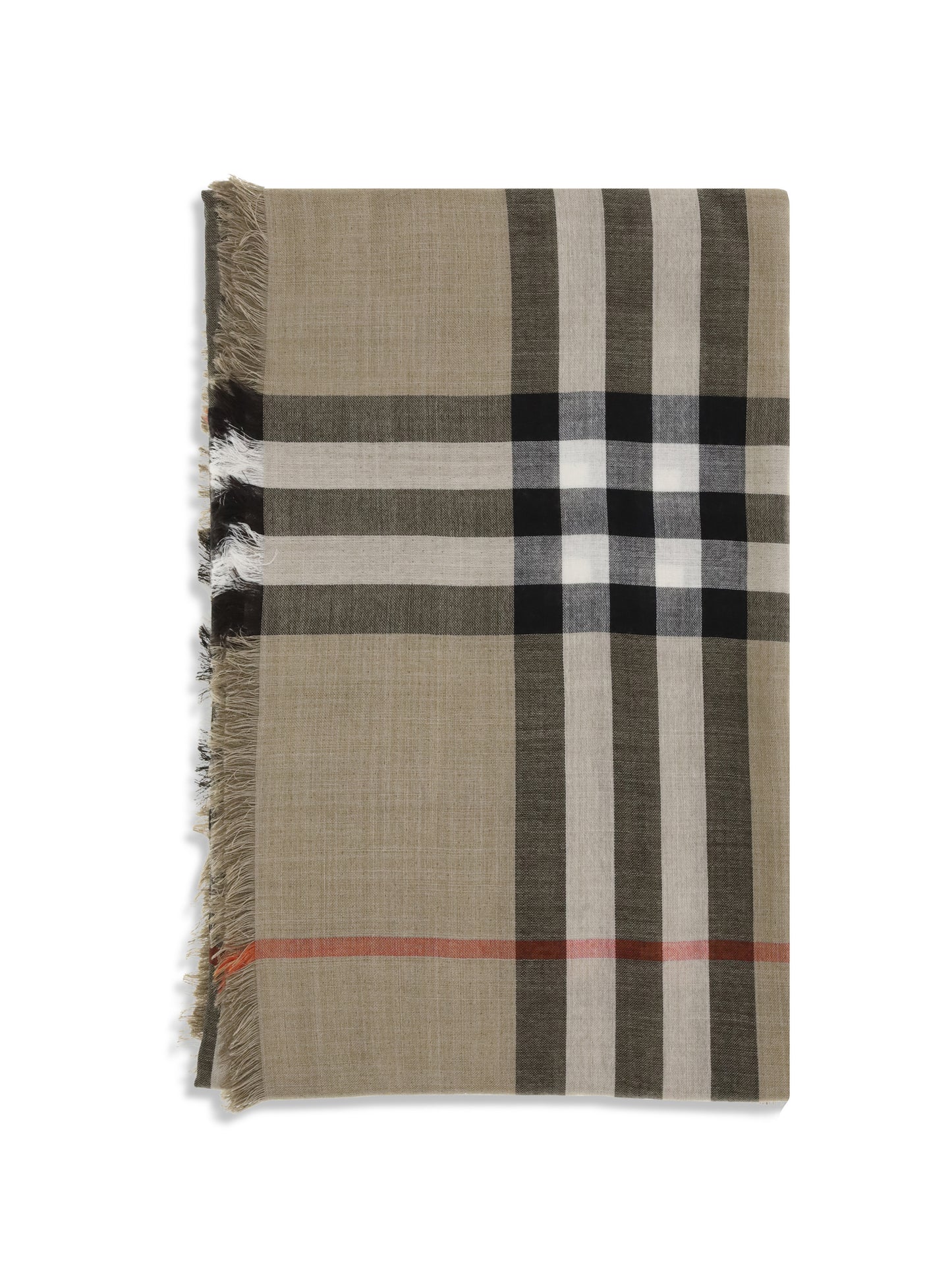 Burberry Men Check Reversible Wool And Silk Scarf BURBERRY