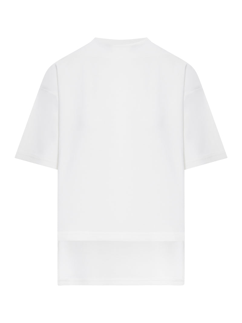 Alaia Women Crew Neck Cotton Boxy T-Shirt ALAIA
