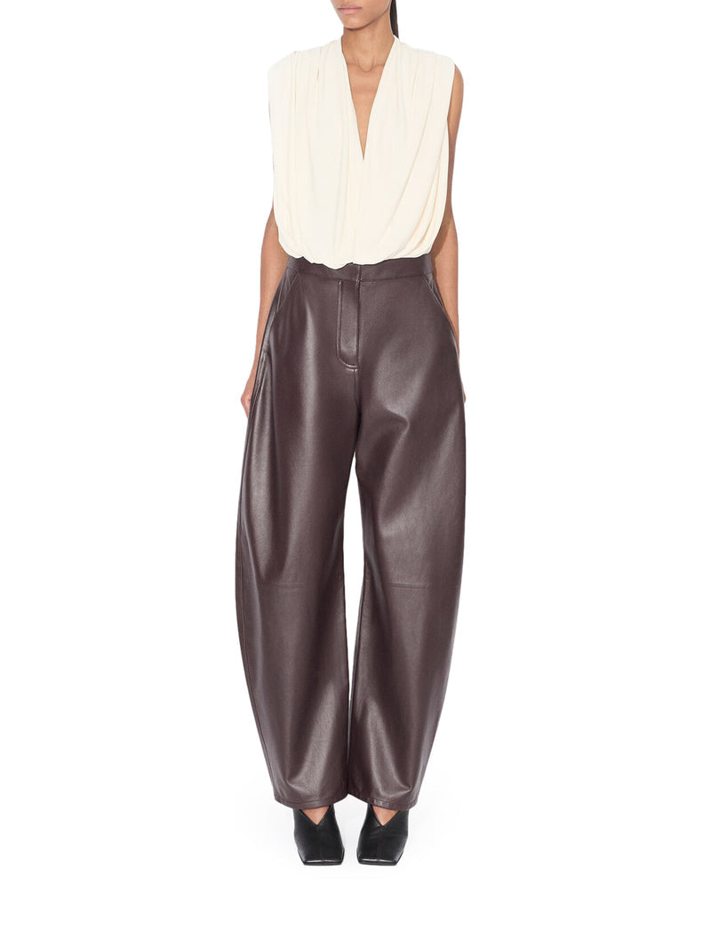 Alaia Women Jersey Bodysuit With Hood ALAIA