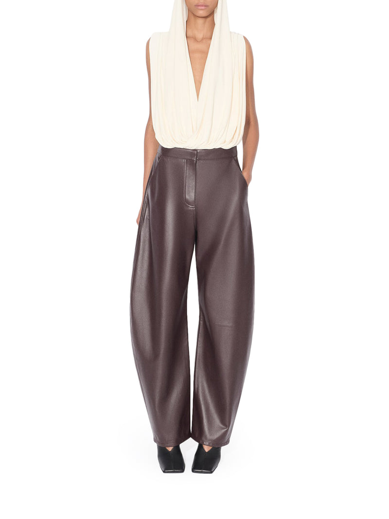 Alaia Women Jersey Bodysuit With Hood ALAIA