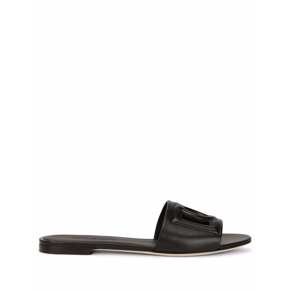 Dolce & Gabbana Black Flip-Flops & Slides Women DOLCE & GABBANA