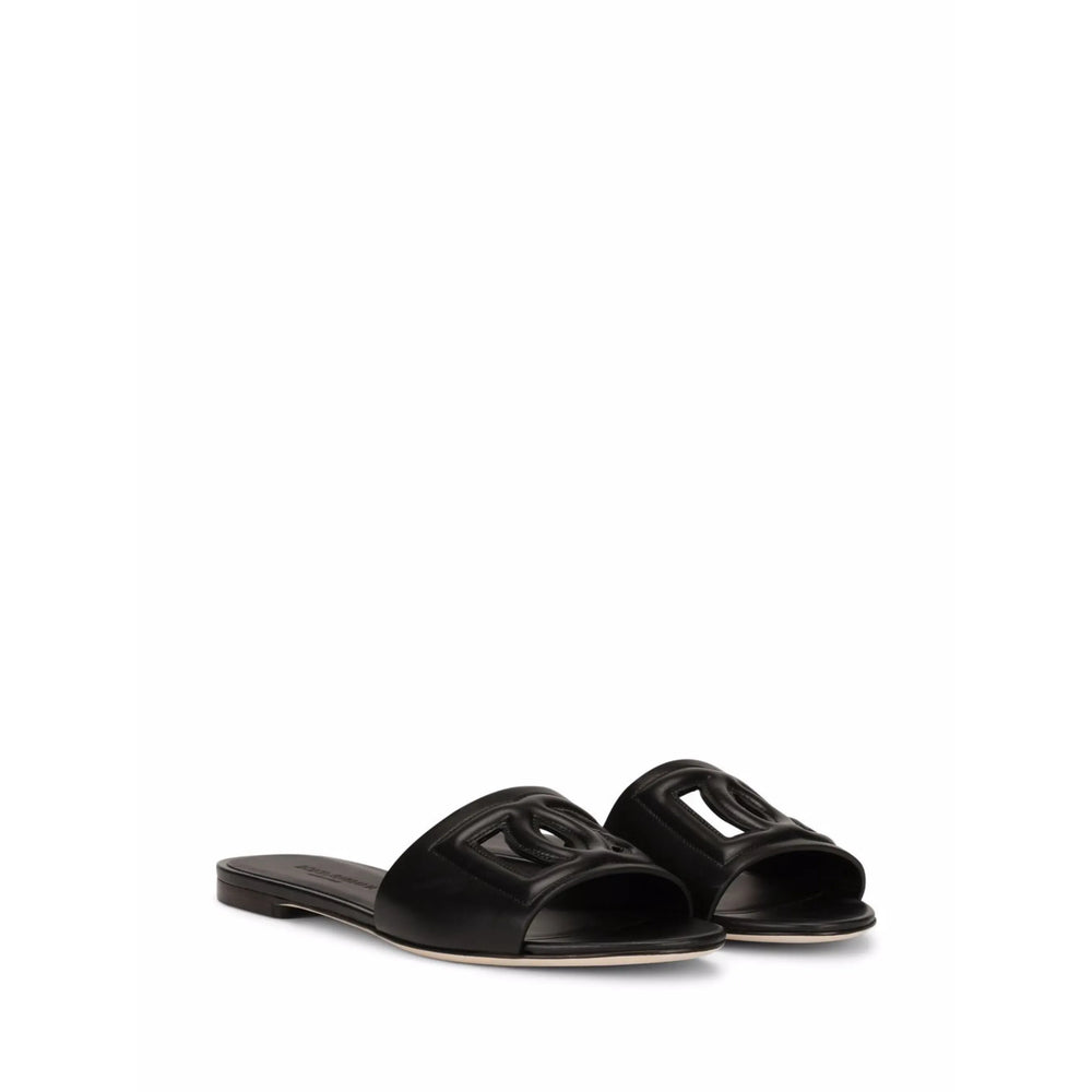 Dolce & Gabbana Black Flip-Flops & Slides Women DOLCE & GABBANA