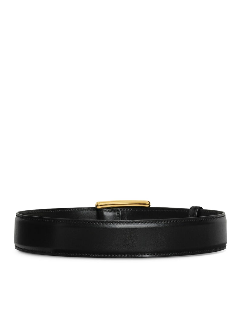 Alaia Women Curved Leather Belt ALAIA