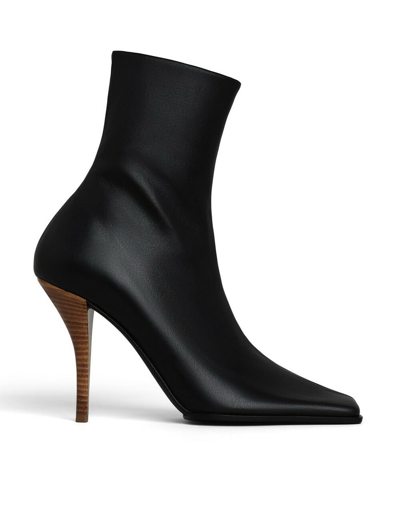 Alaia Women Square Leather Boots ALAIA