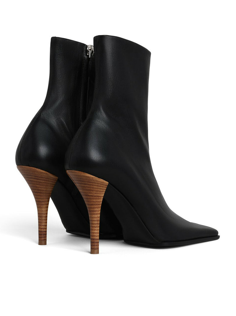 Alaia Women Square Leather Boots ALAIA
