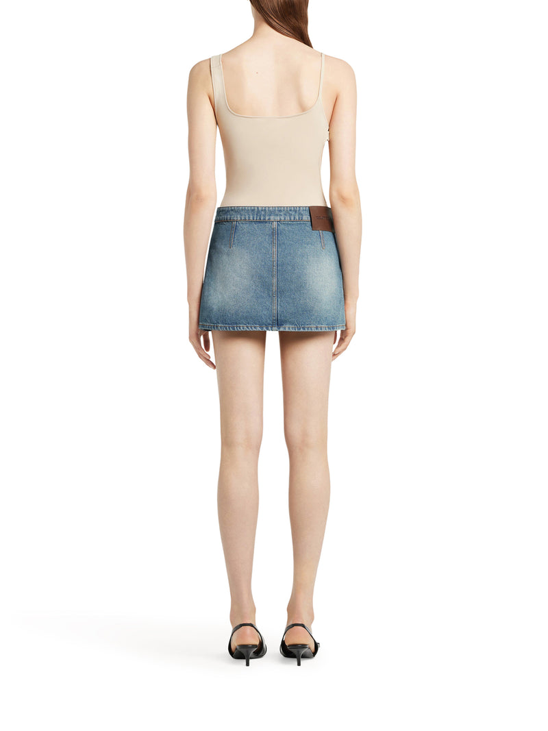 Courreges Women Mini-Jupe En Jean Signature COURREGES