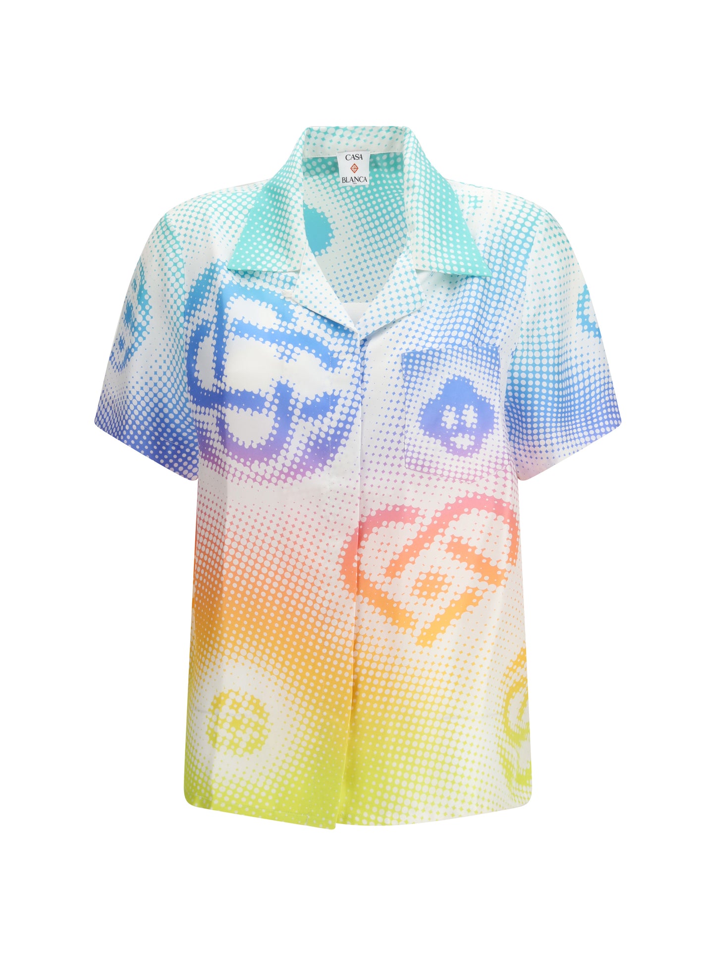 Casablanca Women Halftone Logo Short-Sleeve Shirt CASABLANCA