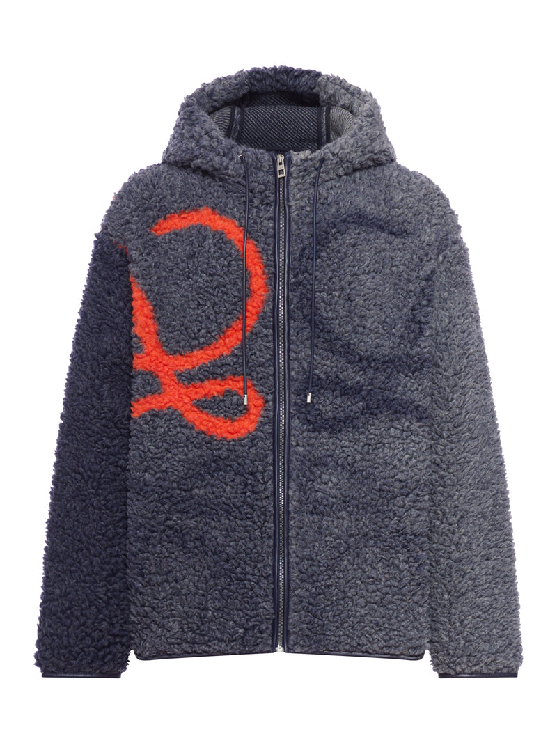 Loewe Men Anagram Jacquard Fleece Jacket LOEWE