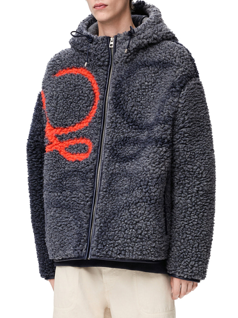Loewe Men Anagram Jacquard Fleece Jacket LOEWE