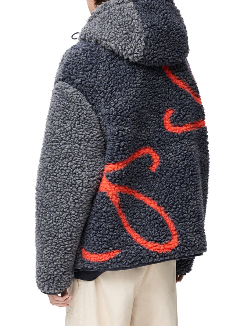 Loewe Men Anagram Jacquard Fleece Jacket LOEWE