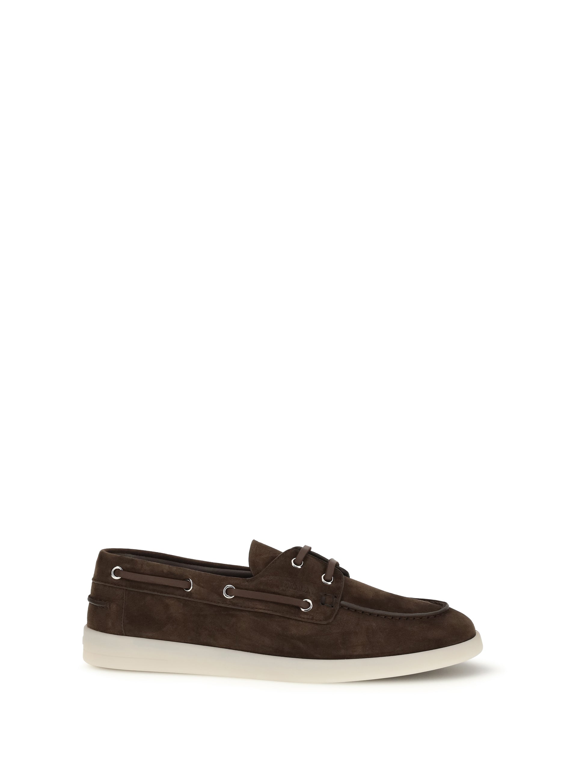 Prada Men Suede Boat Loafers PRADA