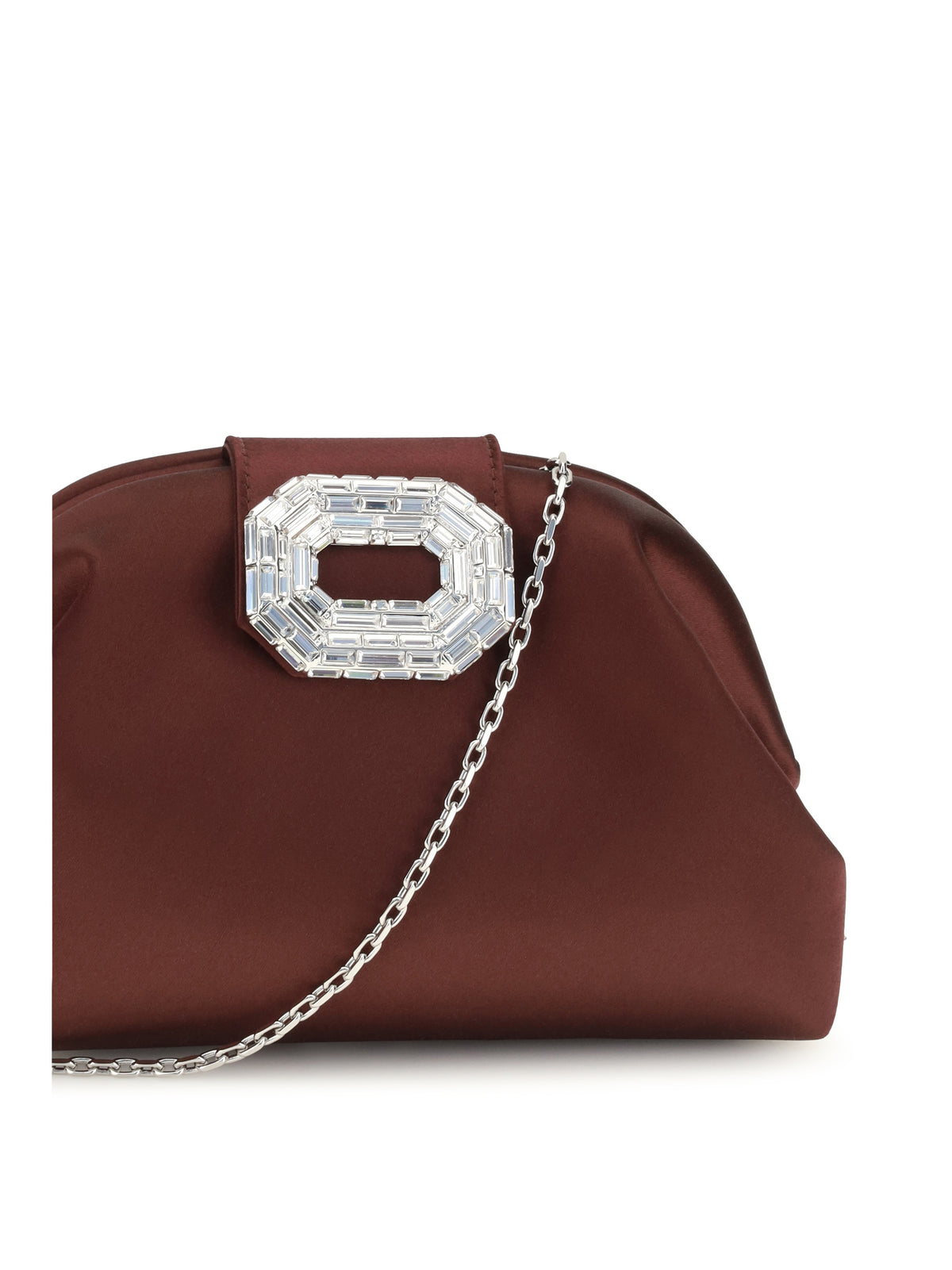 Amina Muaddi Women Camelia Satin Clutch AMINA MUADDI