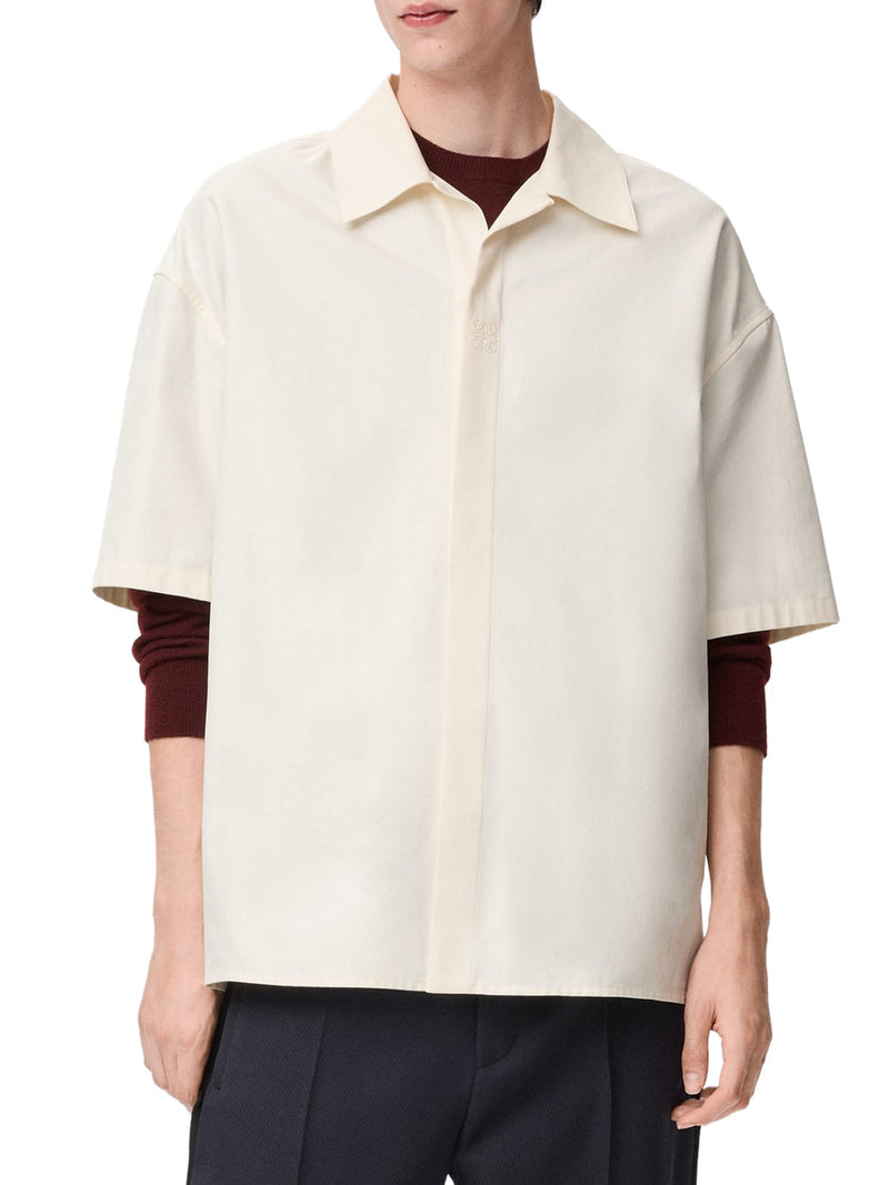 Loewe Men Short-Sleeved Cotton Shirt LOEWE