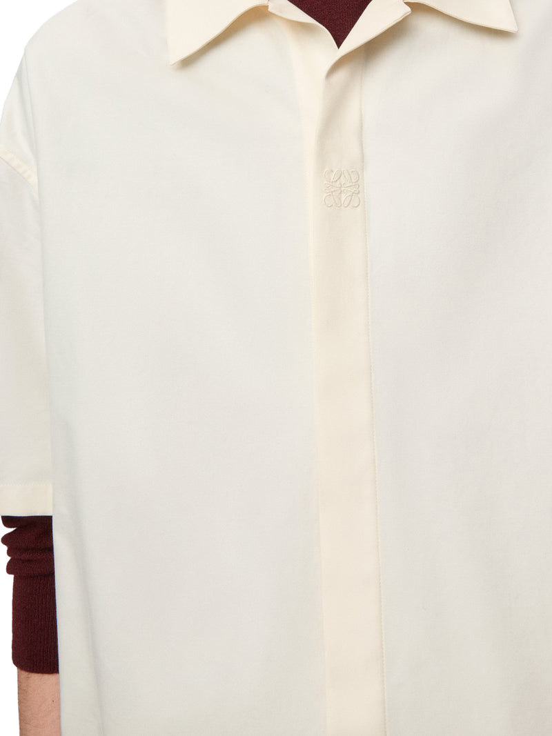 Loewe Men Short-Sleeved Cotton Shirt LOEWE
