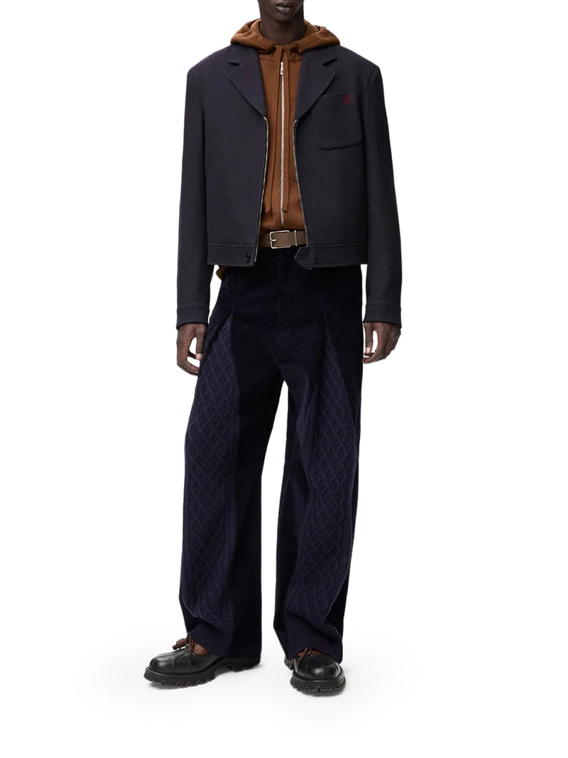 Loewe Men Wool Zip-Up Jacket LOEWE