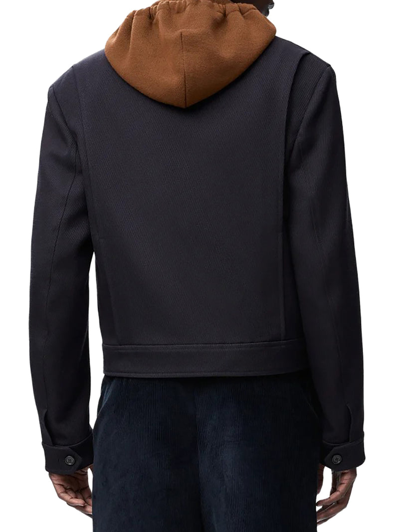 Loewe Men Wool Zip-Up Jacket LOEWE
