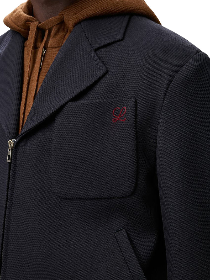 Loewe Men Wool Zip-Up Jacket LOEWE