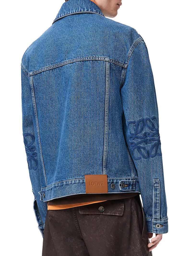 Loewe Men Denim Jacket With Anagram LOEWE