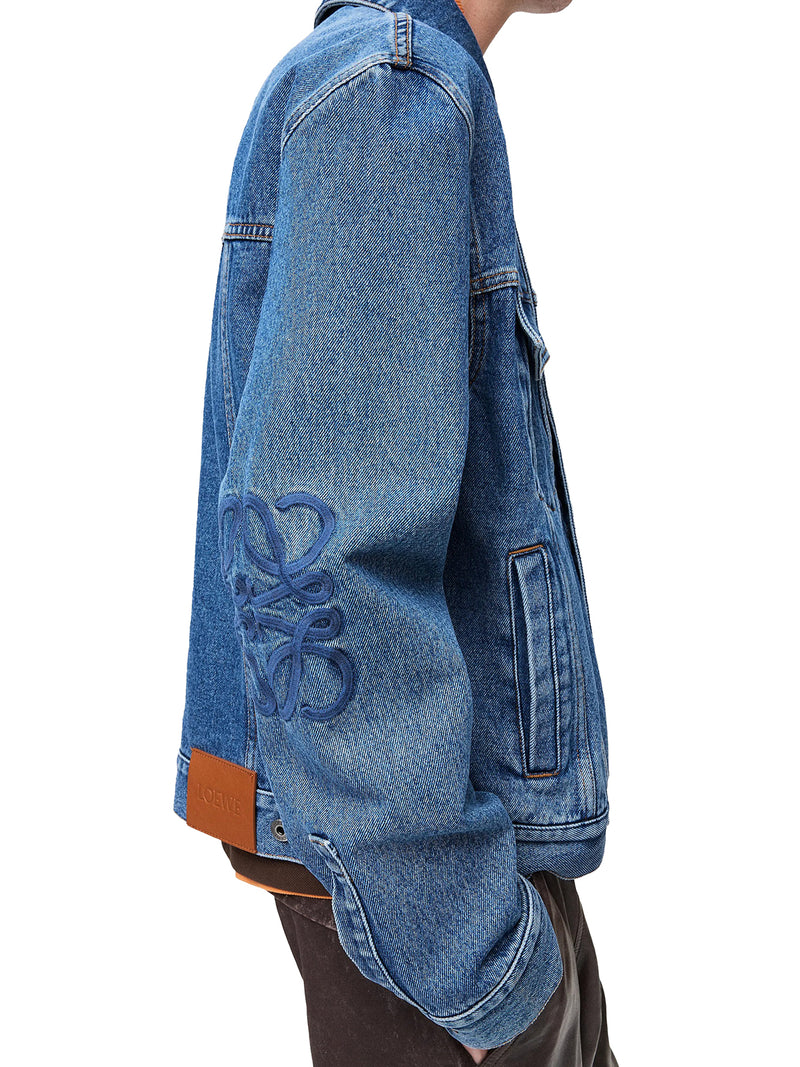 Loewe Men Denim Jacket With Anagram LOEWE
