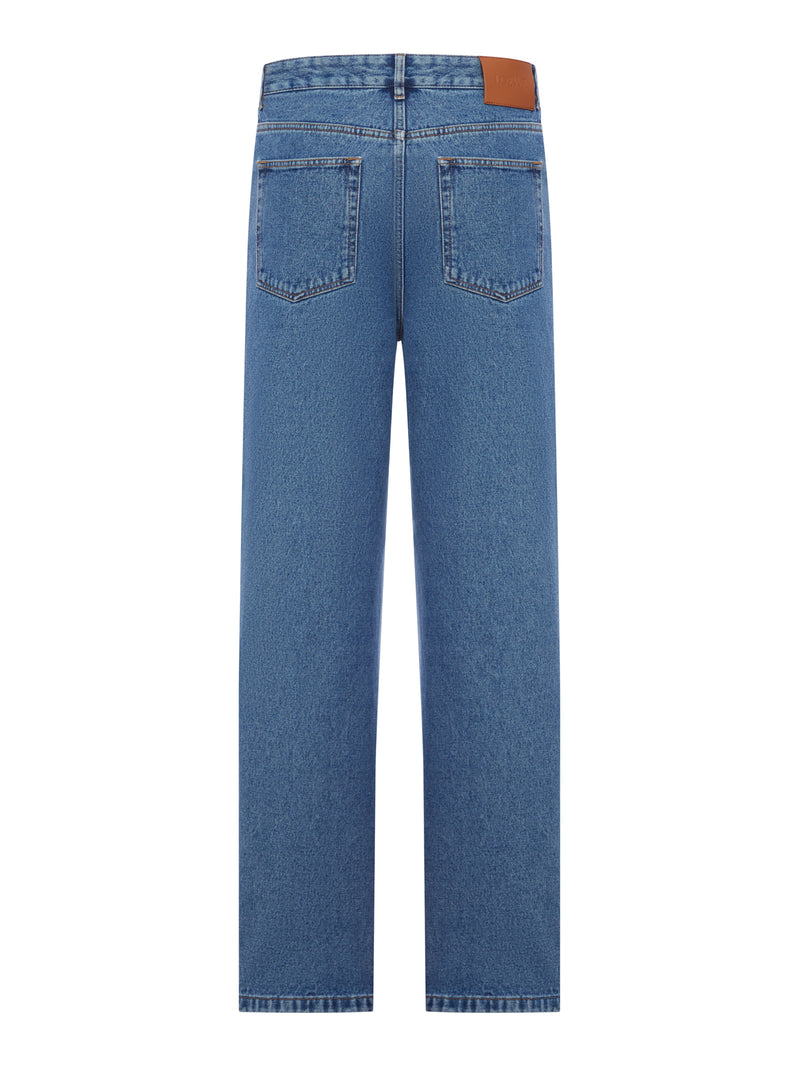 Loewe Men Baggy Anagram Denim Jeans LOEWE