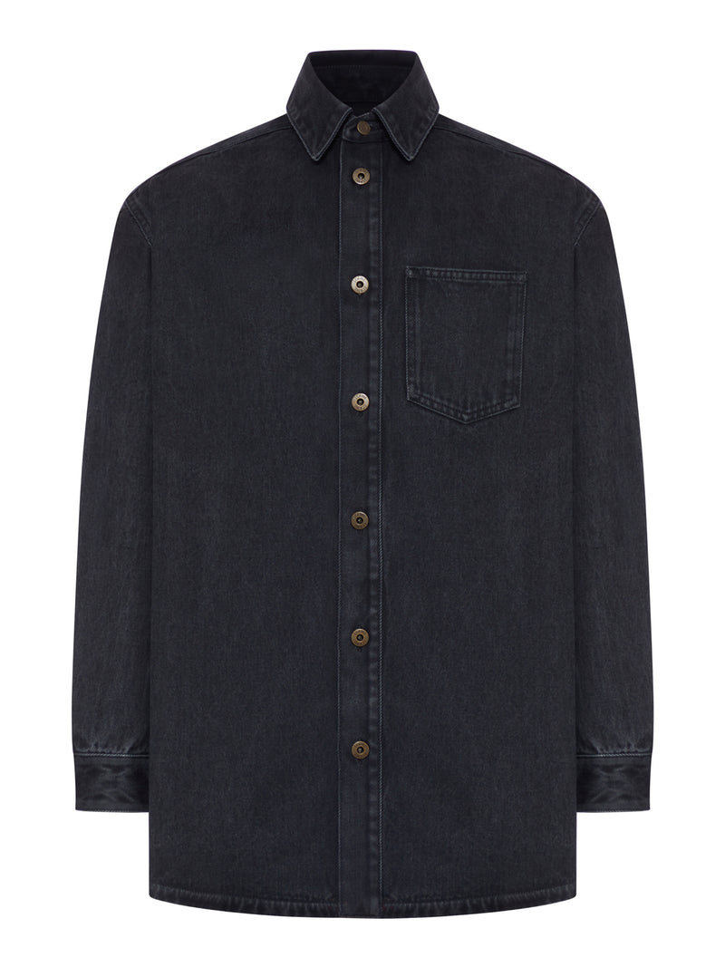 Loewe Men Denim Anagram Overshirt LOEWE