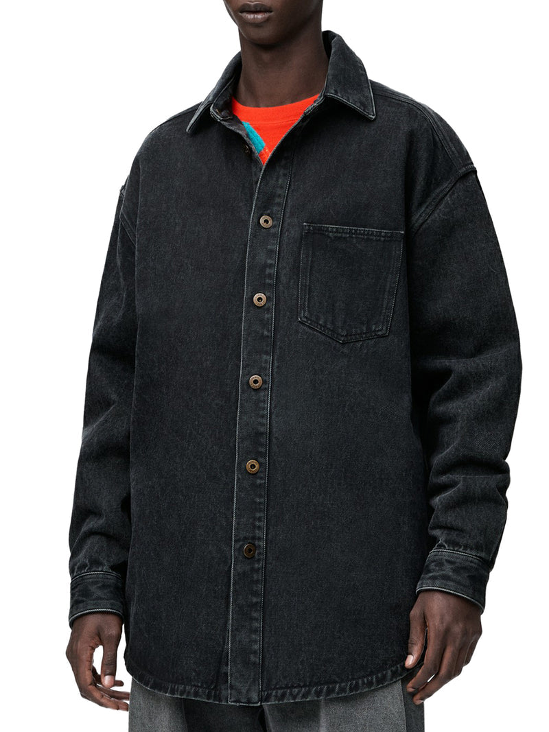 Loewe Men Denim Anagram Overshirt LOEWE