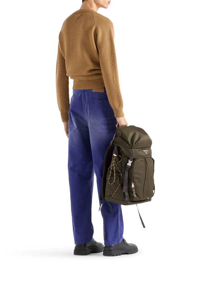 Prada Men Crew Neck Sweater In Virgin Wool PRADA