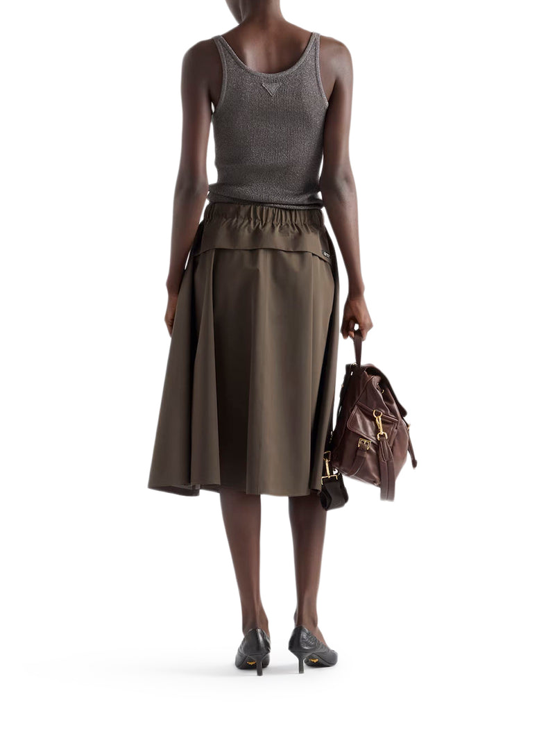 Prada Women Wide Skirt In Technical Canvas PRADA