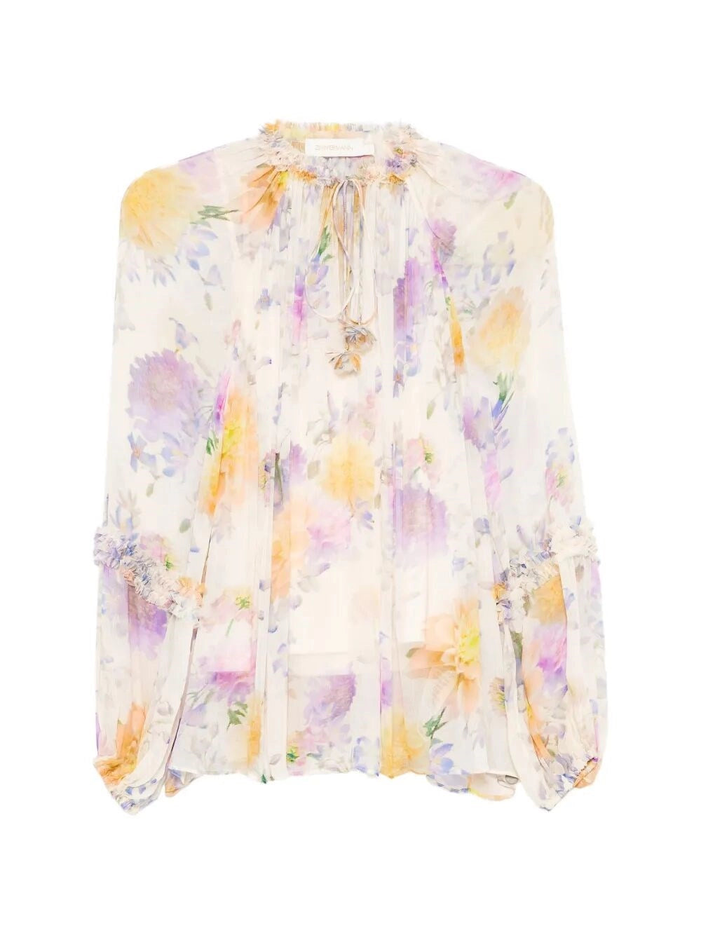Zimmermann Women `Luna` Ruffle Billow Blouse ZIMMERMANN