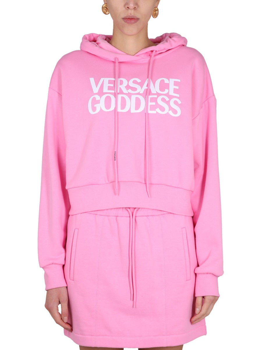 Versace Women Cropped Sweatshirt VERSACE