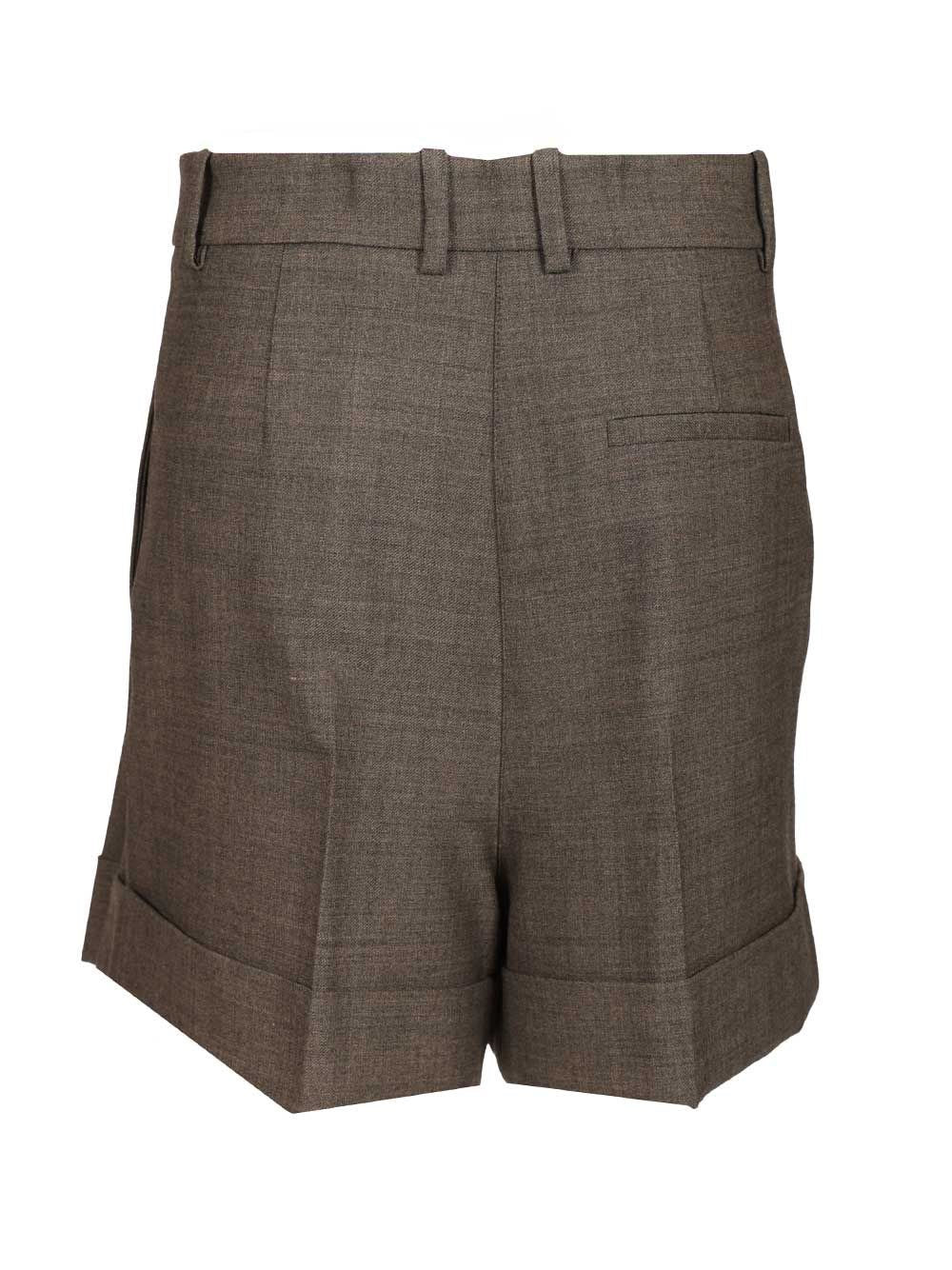 P.A.R.O.S.H. Women Wool Blend Pleated Shorts P.a.r.o.s.h.