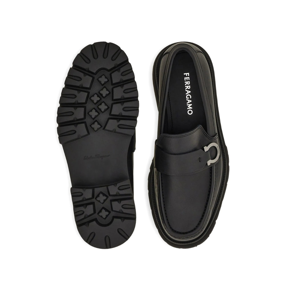 Ferragamo Black Loafers Men FERRAGAMO