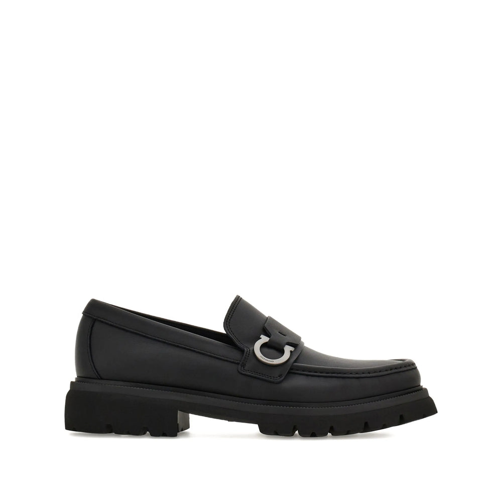 Ferragamo Black Loafers Men FERRAGAMO
