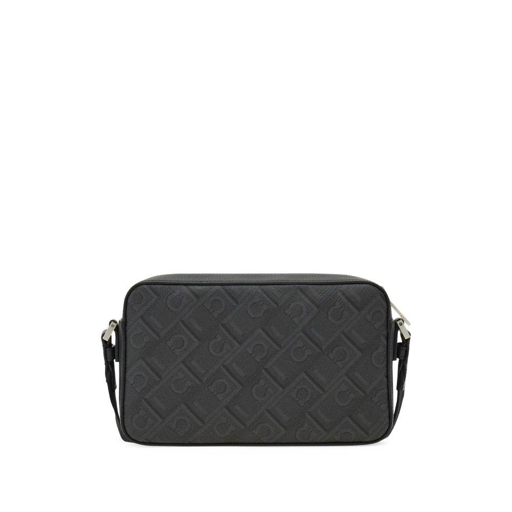 Ferragamo Black Messenger Bags Men FERRAGAMO