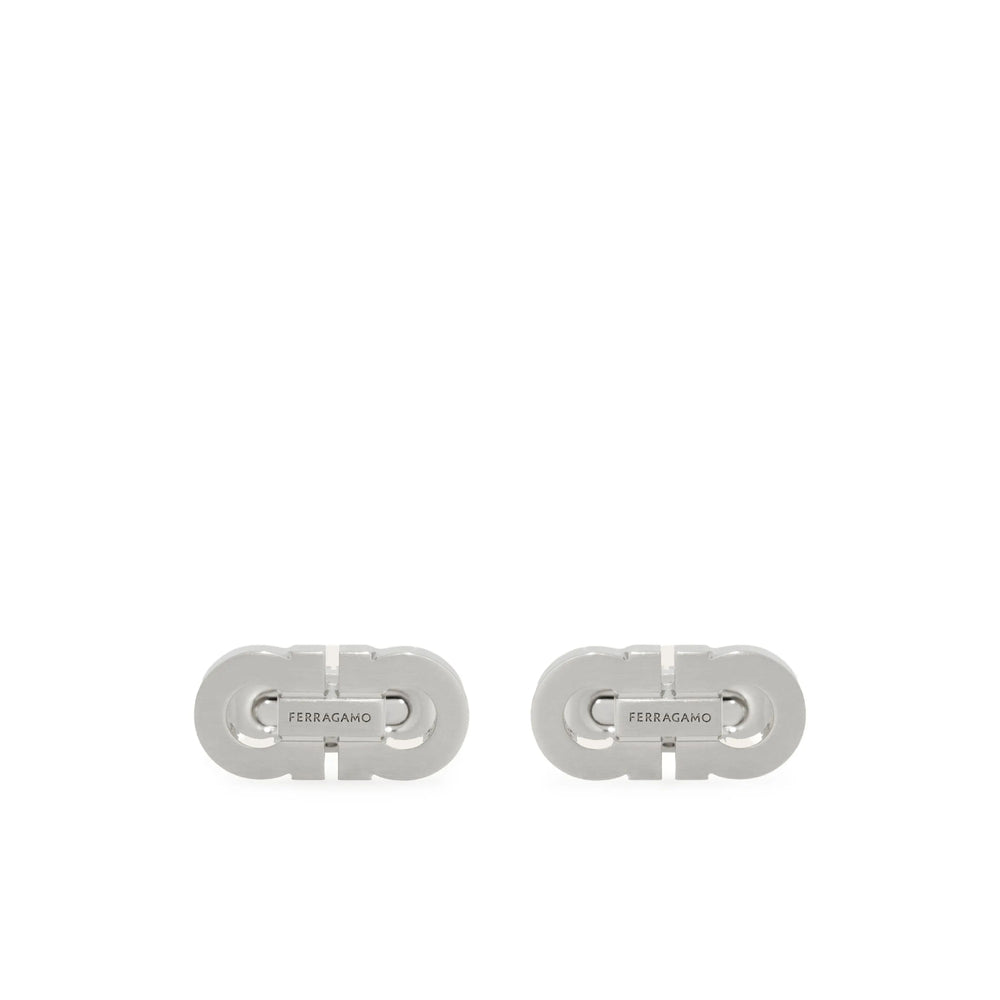 Ferragamo Silver Cufflinks Men FERRAGAMO