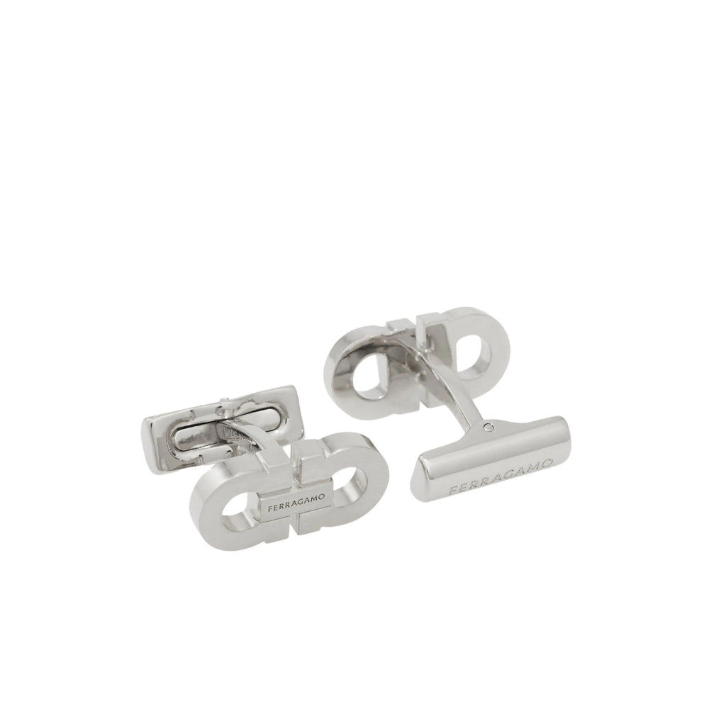 Ferragamo Silver Cufflinks Men FERRAGAMO