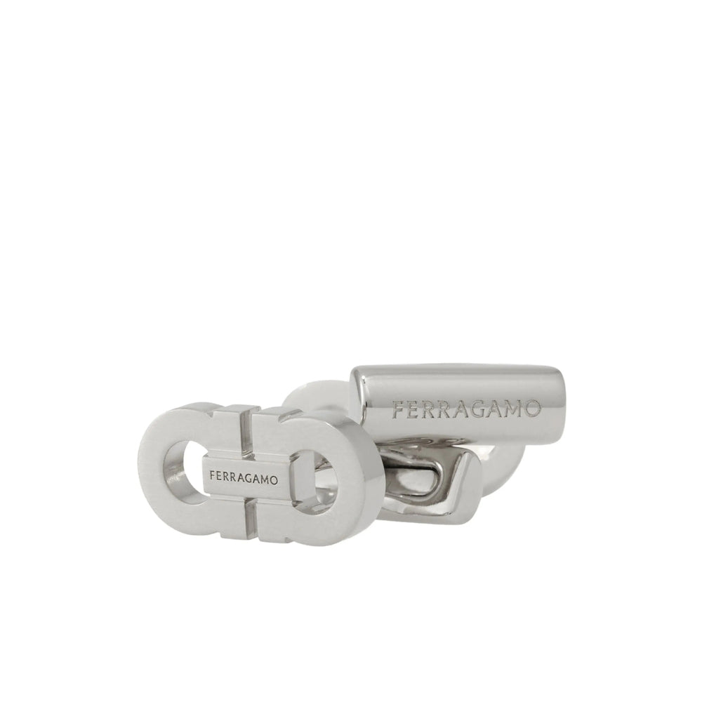 Ferragamo Silver Cufflinks Men FERRAGAMO