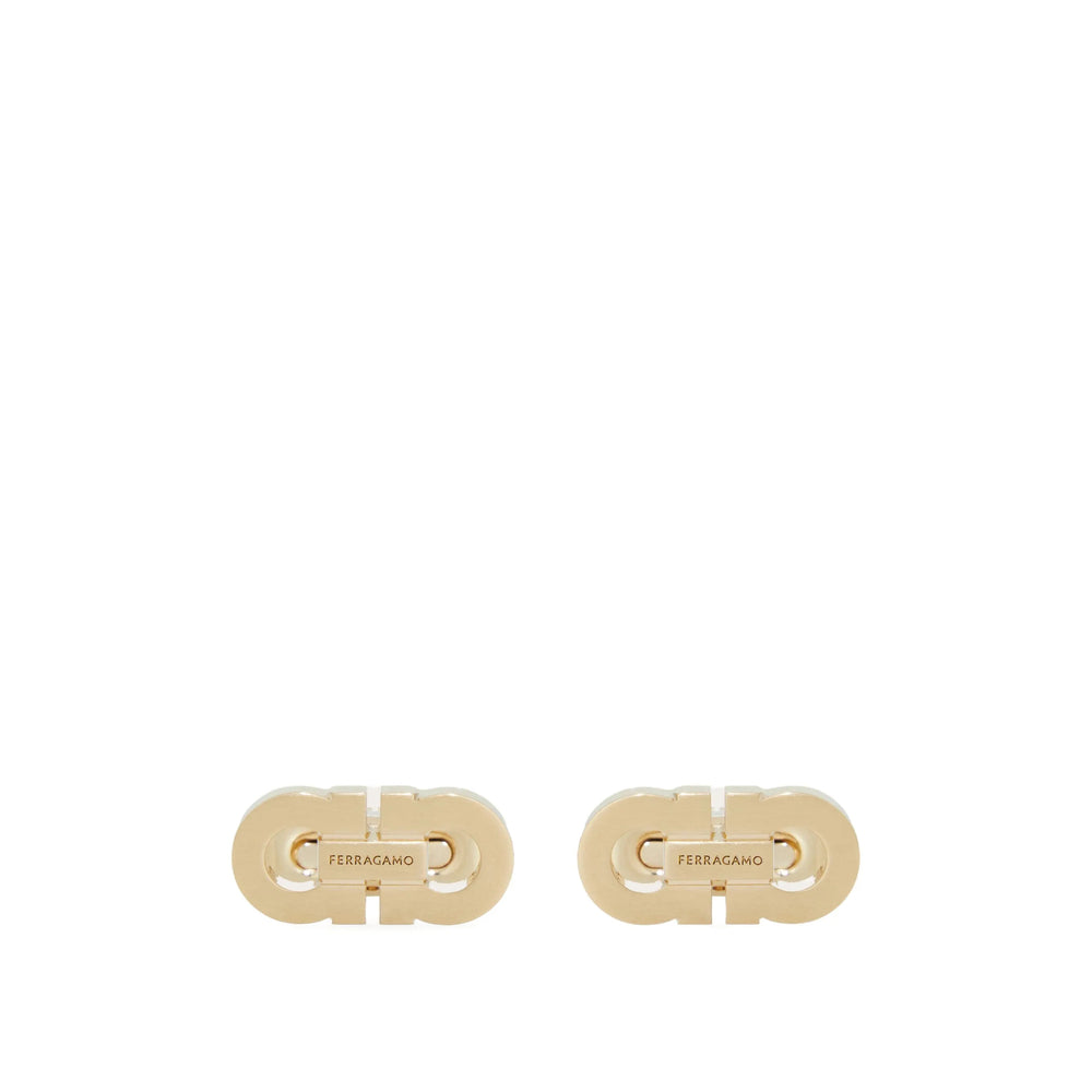Ferragamo Gold Cufflinks Men FERRAGAMO