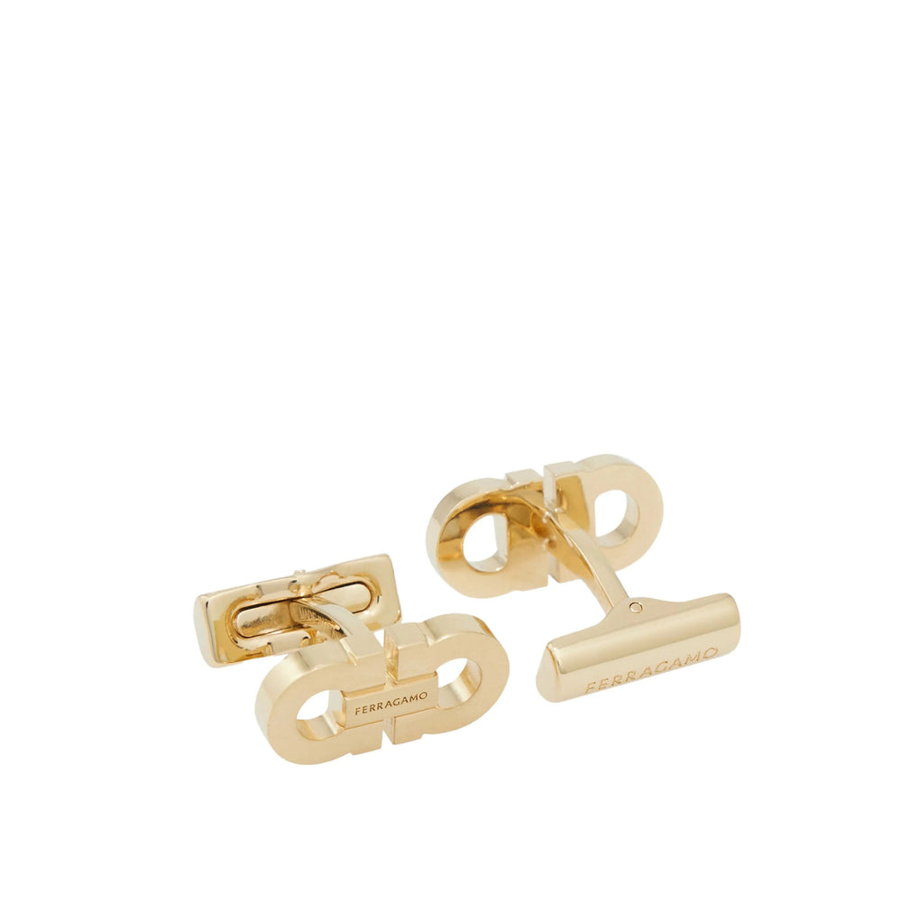 Ferragamo Gold Cufflinks Men FERRAGAMO
